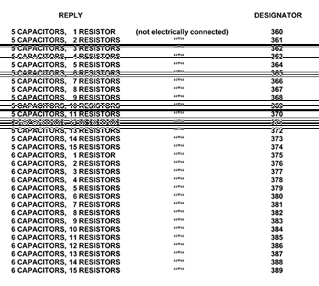 Referencia  del número de existencias nacionales 5915-00-116-4015